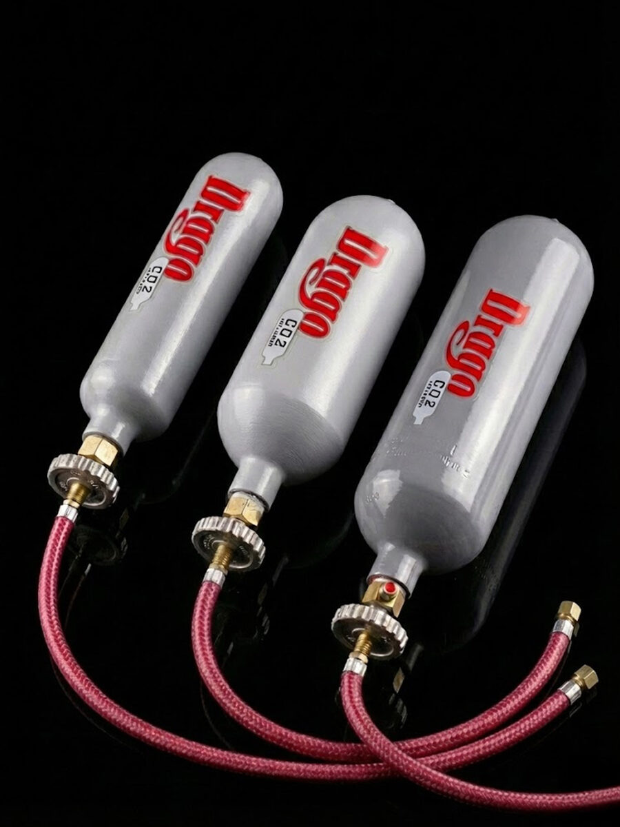 Inflador de CO2 Drago como accesorio complementario