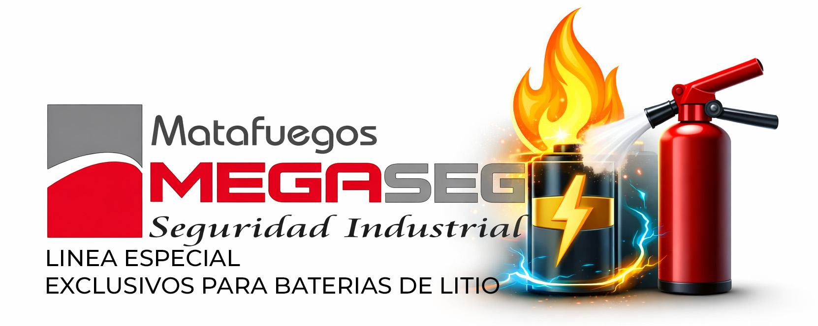 Matafuegos convencionales y especiales para baterías de litio